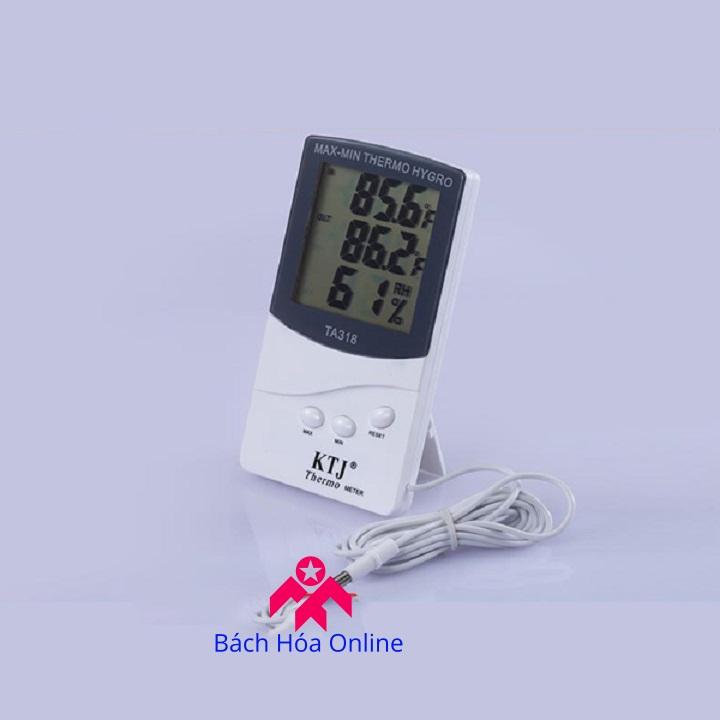 Máy đo độ ẩm, 2 cảm biến nhiệt độ tiện dụng