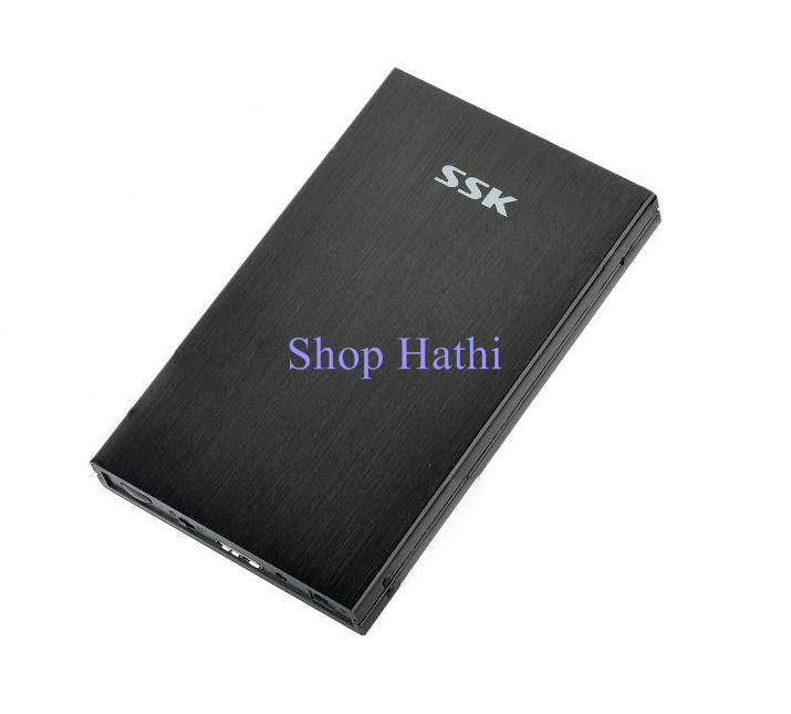 Hộp đựng ổ cứng HDD Box 2.5  USB 2.0  SSK SHE 066 (Đen)