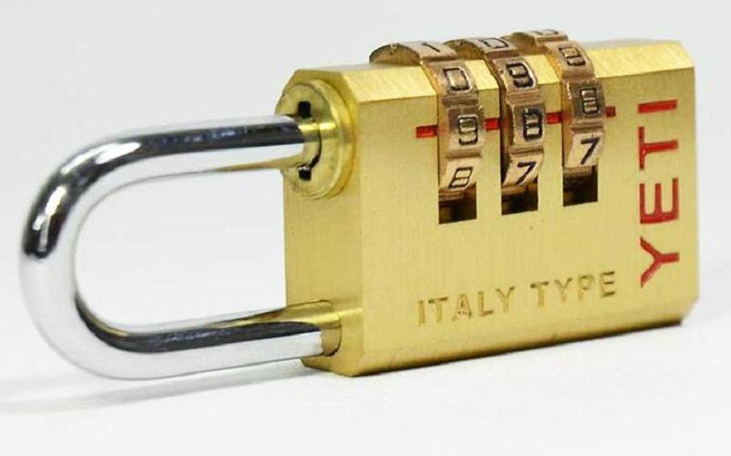 Khóa số Yeti 330 đồng thau
