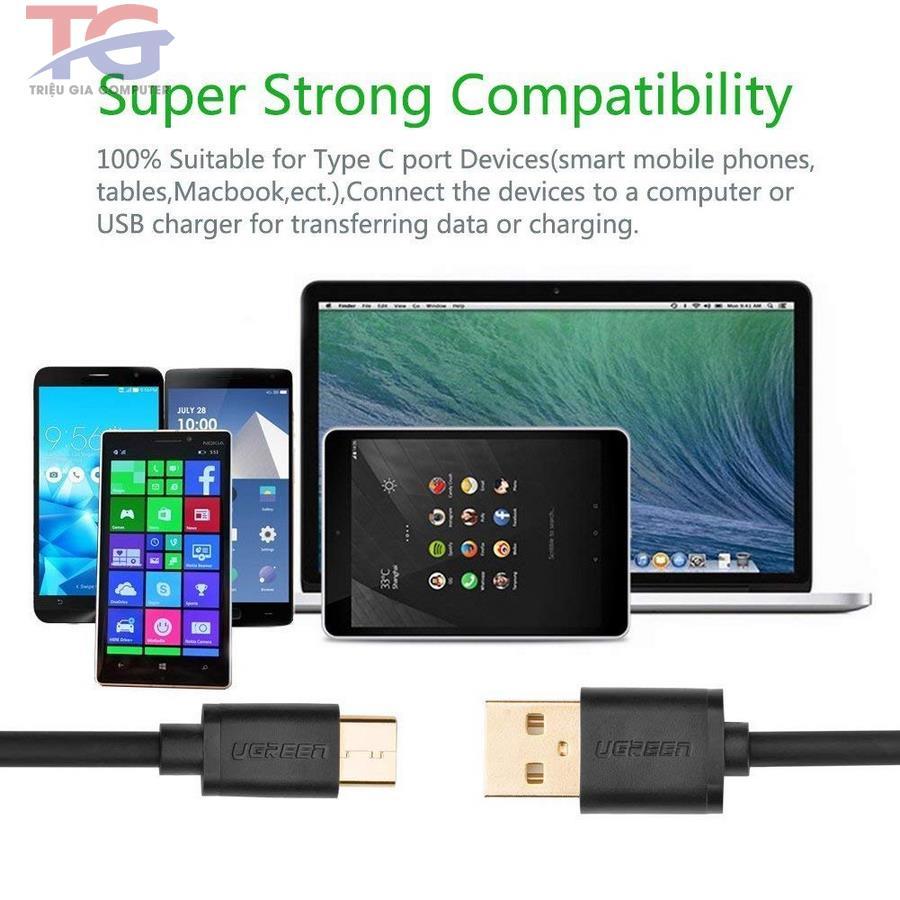 Dây cáp sạc USB Type C UGREEN (USB to Type C Cable - 30159)