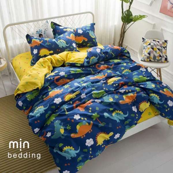 Set chăn ga Cotton Poly Khủng long