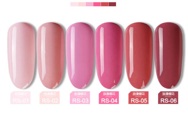 Sơn móng gel AS lẻ 6 màu Romantic Sakura chai 15ml