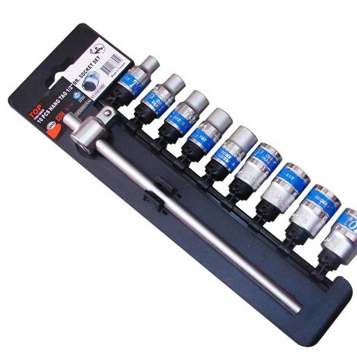 Bộ tuýp 10 chi tiết 1/2 (cần kéo trượt)-Top TBS-12246