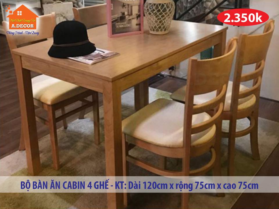 Bộ bàn ăn Cabin BA-CB-01