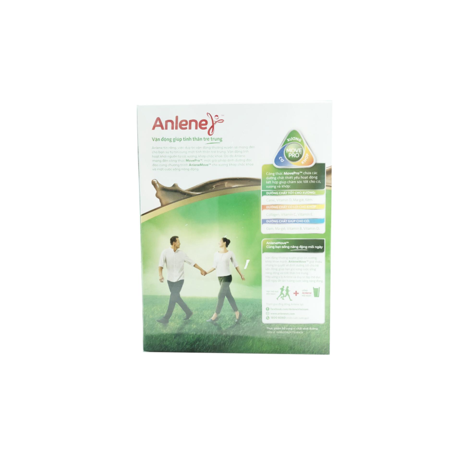 Anlene Gold MOVEPRO™ 440G (hương chocolate, hộp giấy)