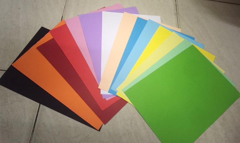 Bộ 10 tờ Giấy bìa cứng màu tím – khổ a4 – giấy đẹp