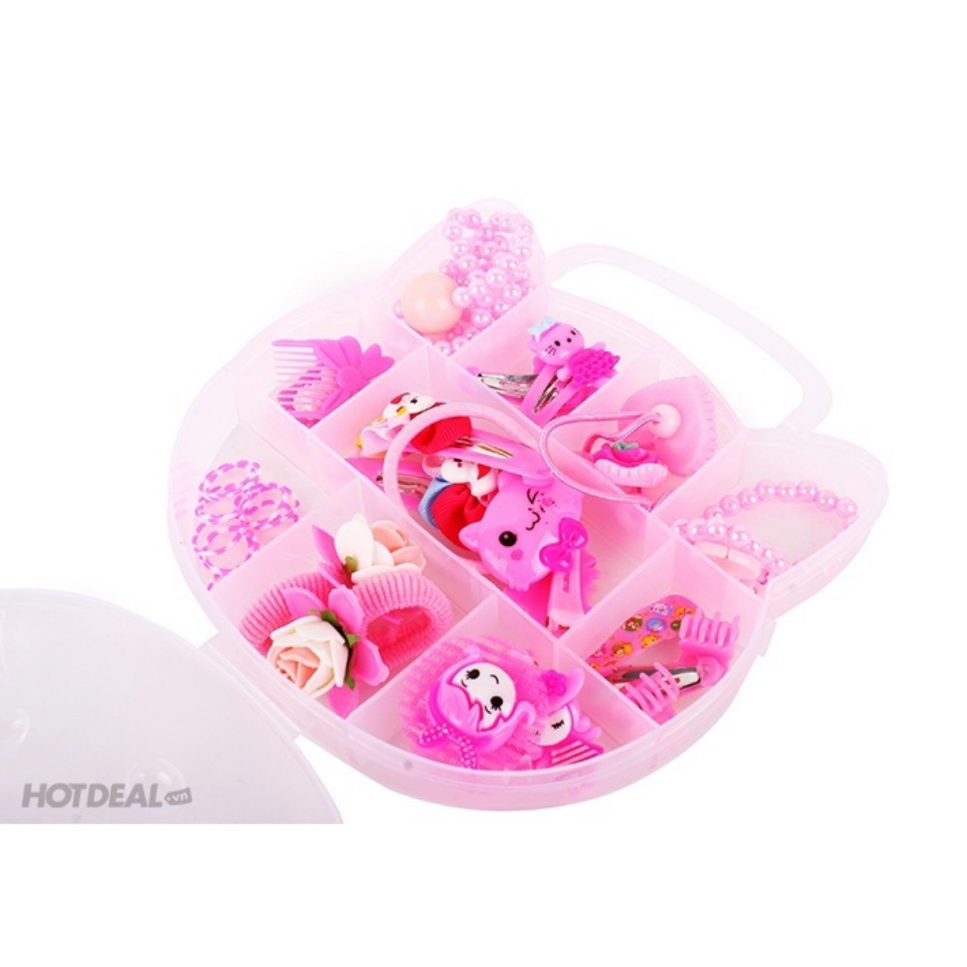 Hộp nơ kitty buộc tóc kèm vòng điệu đà