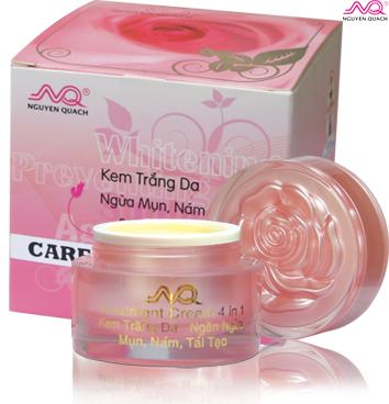 Kem Trắng Da Nguyễn Quách Ngăn Ngừa Mụn Nám, Tái Tạo Da ( 4 In 1)- Bông Hồng