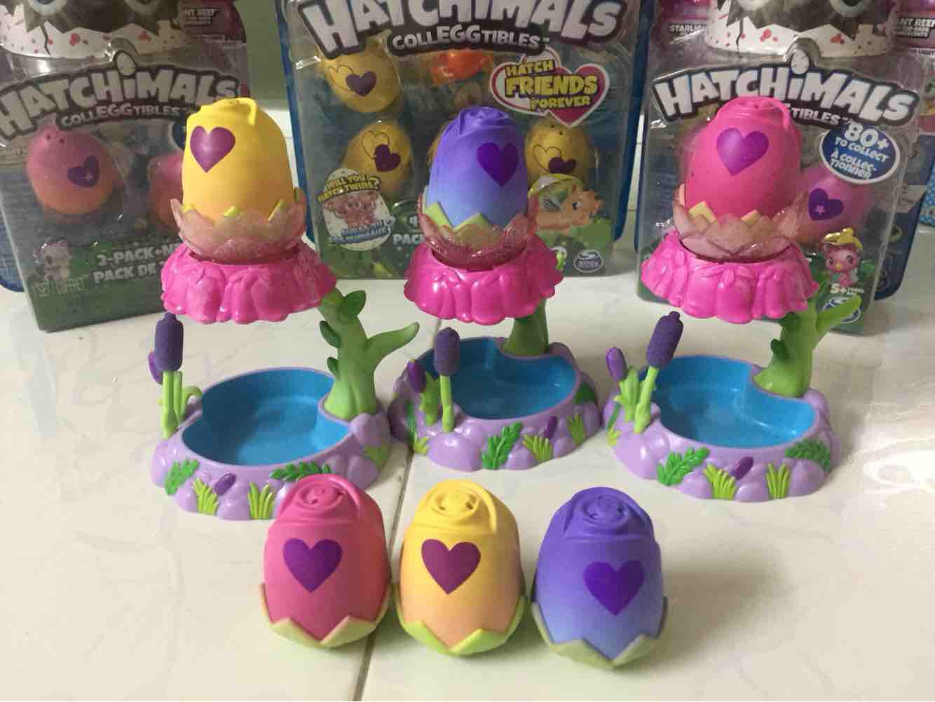 Combo 3 nhà hoa Hatchimals chính hãng kèm trứng Spin Master