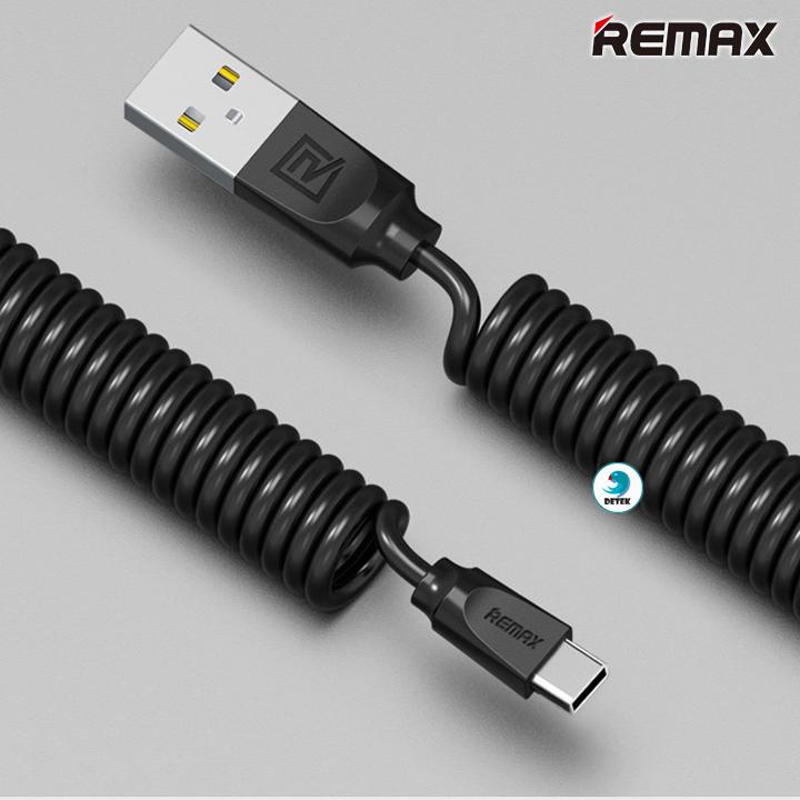 [HCM]Cáp sạc lò xo Remax Rc-117a cổng Type C (trắng)
