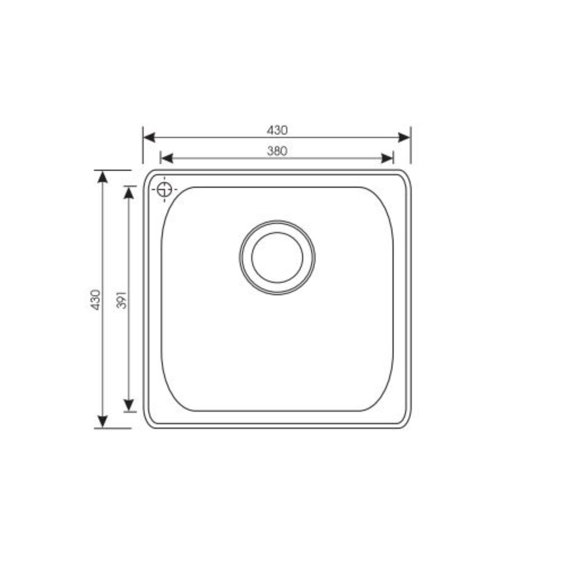 Bồn rửa chén vuông 1 hộc Moen Model: 23515R được đúc nguyên khối bền bỉ theo thời gian