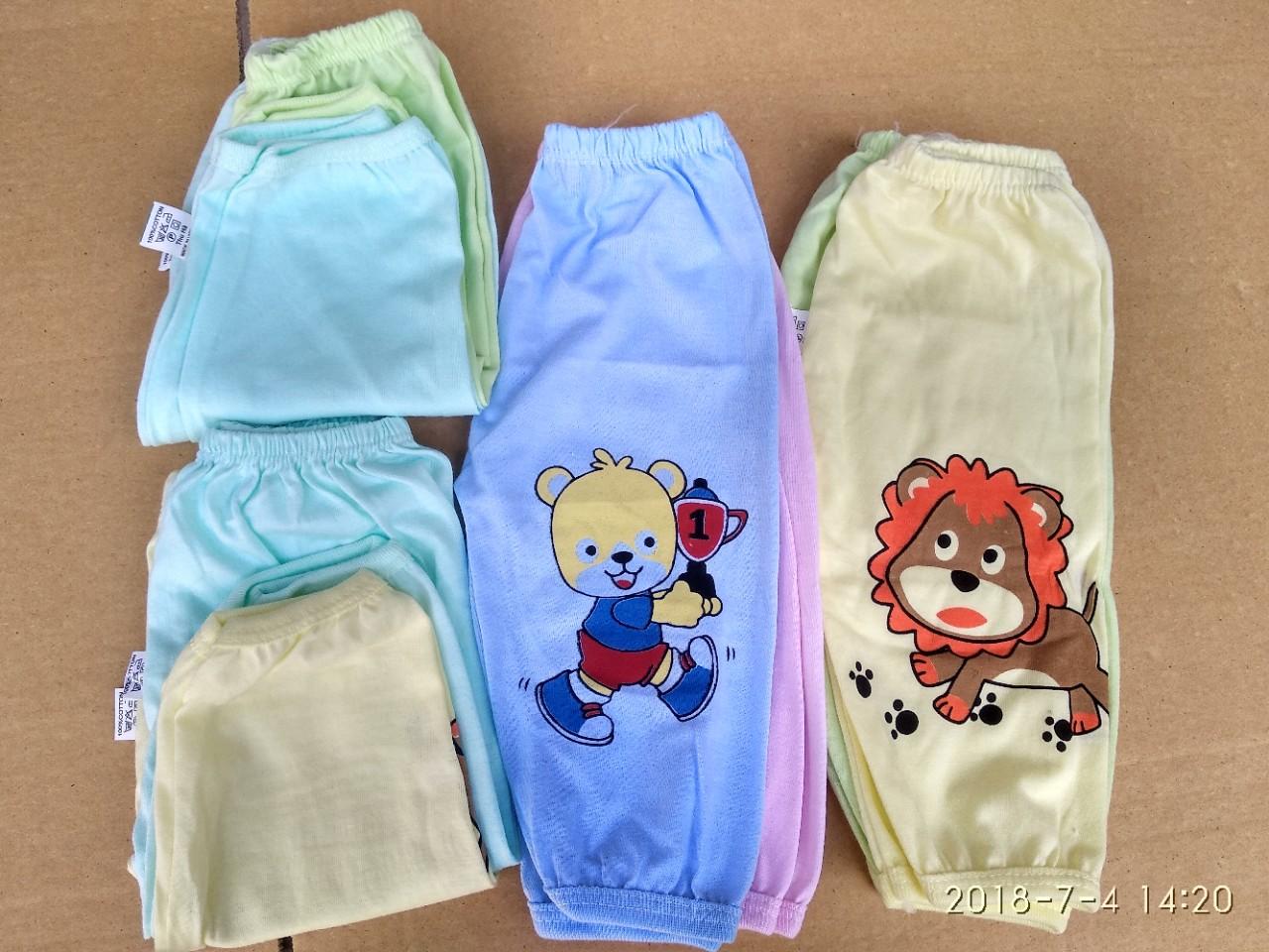 Combo 10 quần dài sơ sinh cho bé (5 quần size 1 + 5 quần size 2)