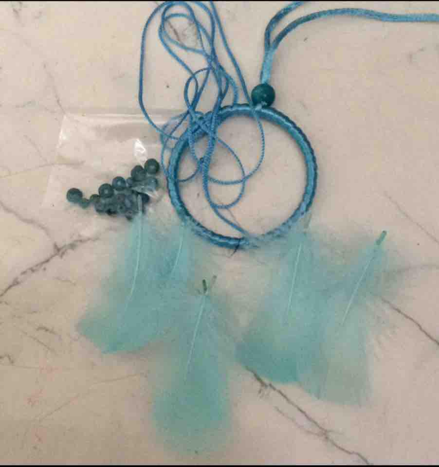 Bộ nguyên liệu làm móc khoá dreamcatcher