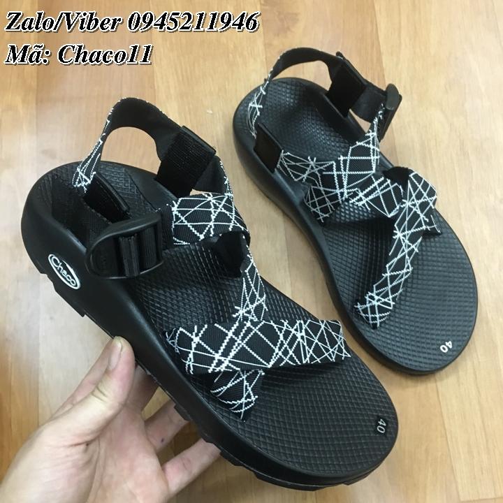 Dép quai hậu chaco11 họa tiết kẻ