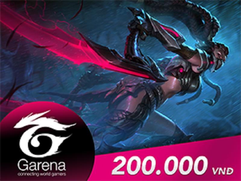 [HCM]Thẻ Game Garena 200.000 VNĐ & PHÍ CHUYỂN
