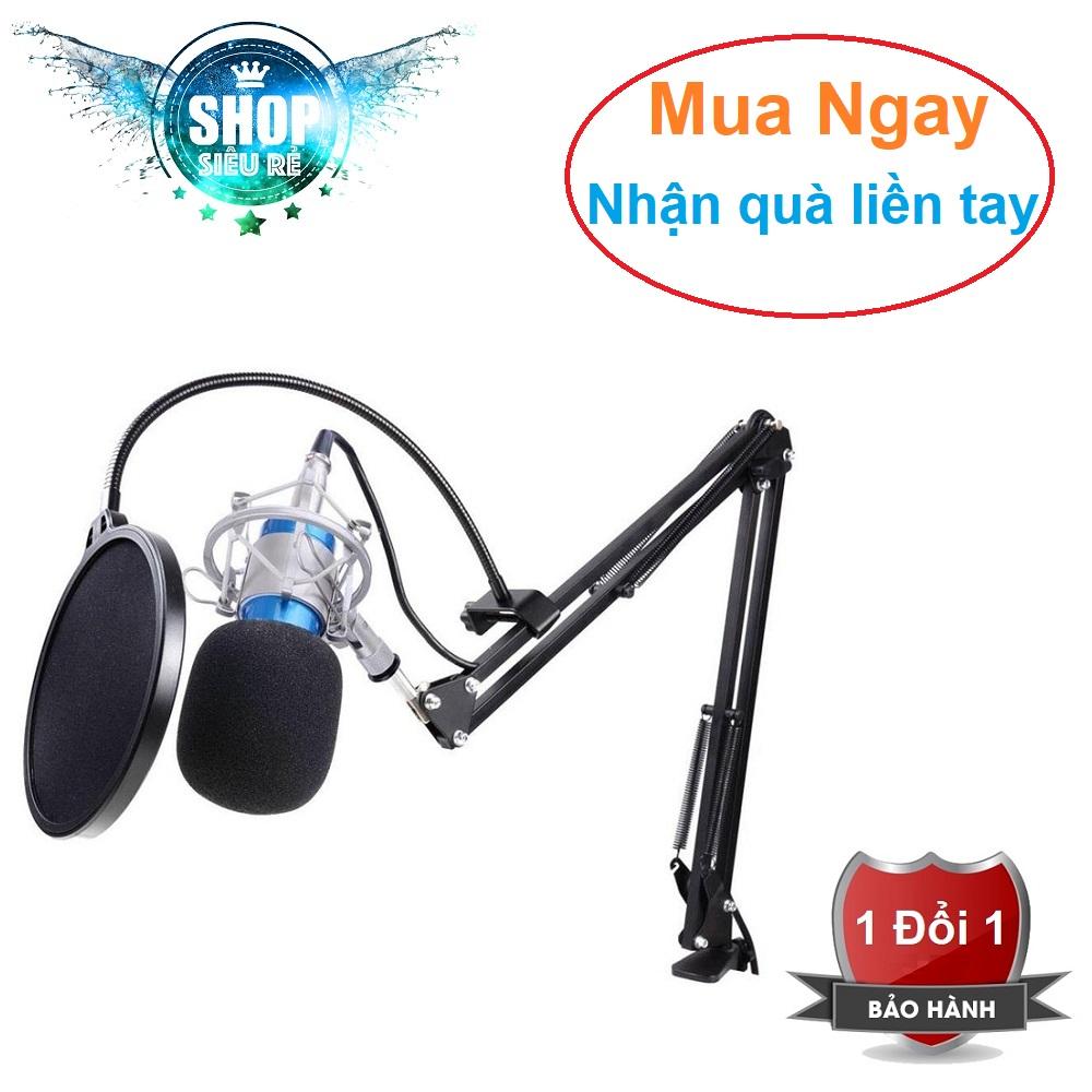 Micro Thu Âm BM800 Full Bộ + Chân Đế NB35 + Lưới lọc