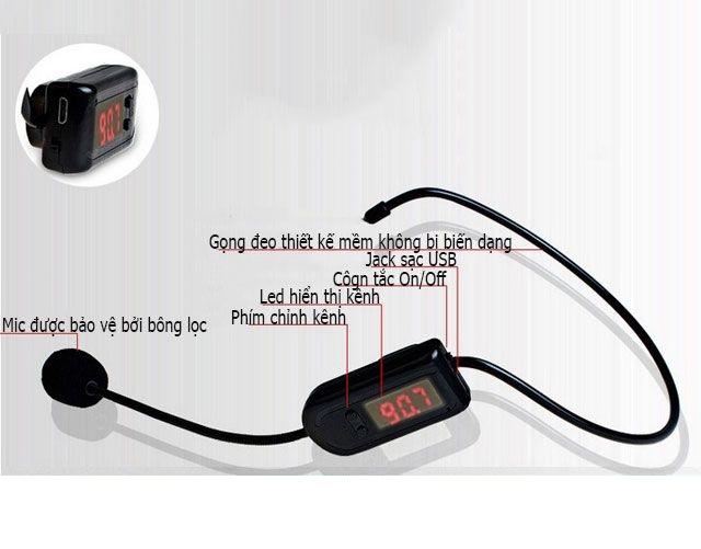 Microphone Xxd-08 High-Quality Wireless Fm Teaching Assistant