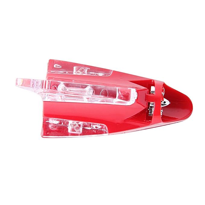 Vây cá mập trang trí nóc xe hơi giả ăng-ten (Đèn LED chạy bằng năng lượng gió) (Màu Đỏ)