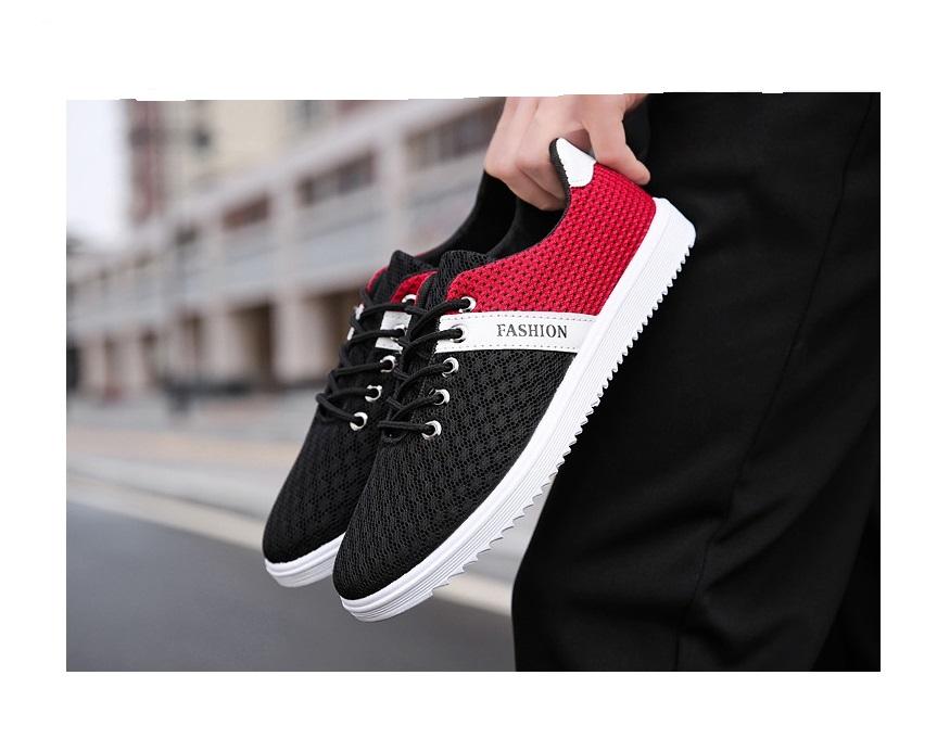Giay Sneaker Thể Thao Nam 7S Sport ( Đỏ Đen )