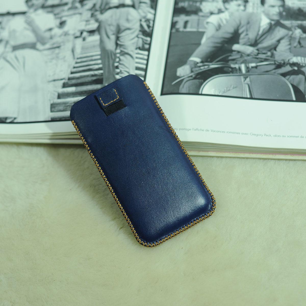 Bao da handmade cho điện thoại Iphone 8 Plus - Bao da Mino Crafts VI374