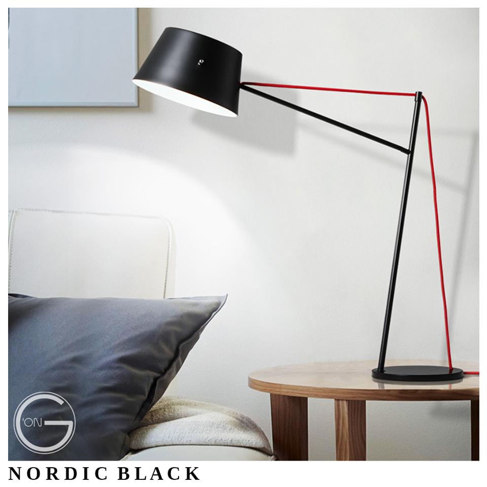   Đèn Bàn Trang Trí Phong Cách Bắc Âu Nordic Black