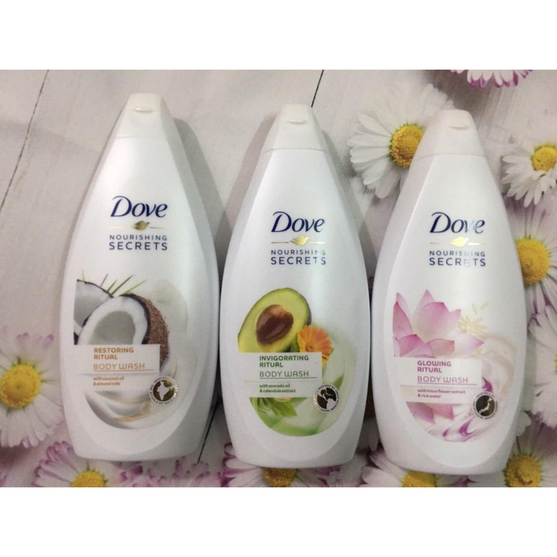 Sữa tắm Dove Caring Bath Fine Silk 500ml (vàng) N0.1
