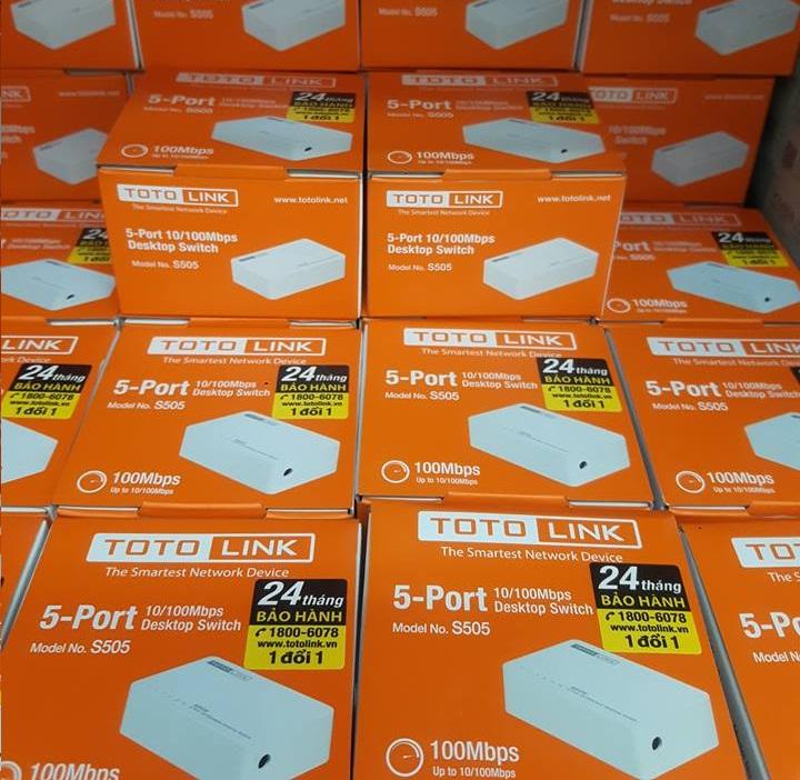 Cổng Chia Mạng Totolink Switch 5 Port 10/100Mbps S505