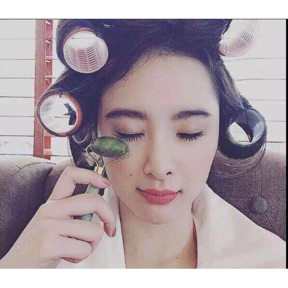 Cây Lăn mặt  Massage Trị Liệu Đá Cẩm Thạch 2 Đầu