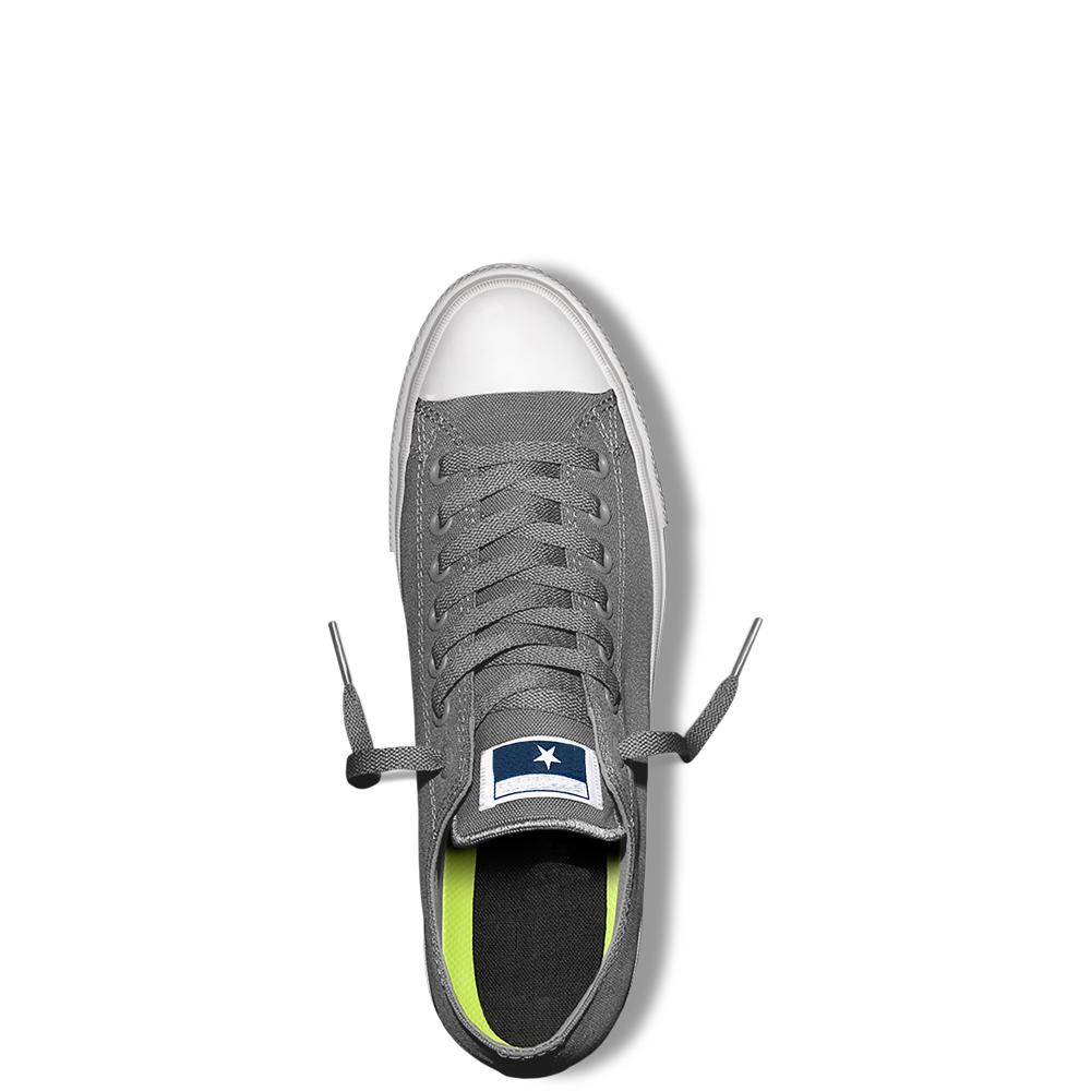 Giày Vải Sneaker CV CK2 Cổ Thấp Nam Màu Xám Nhạt