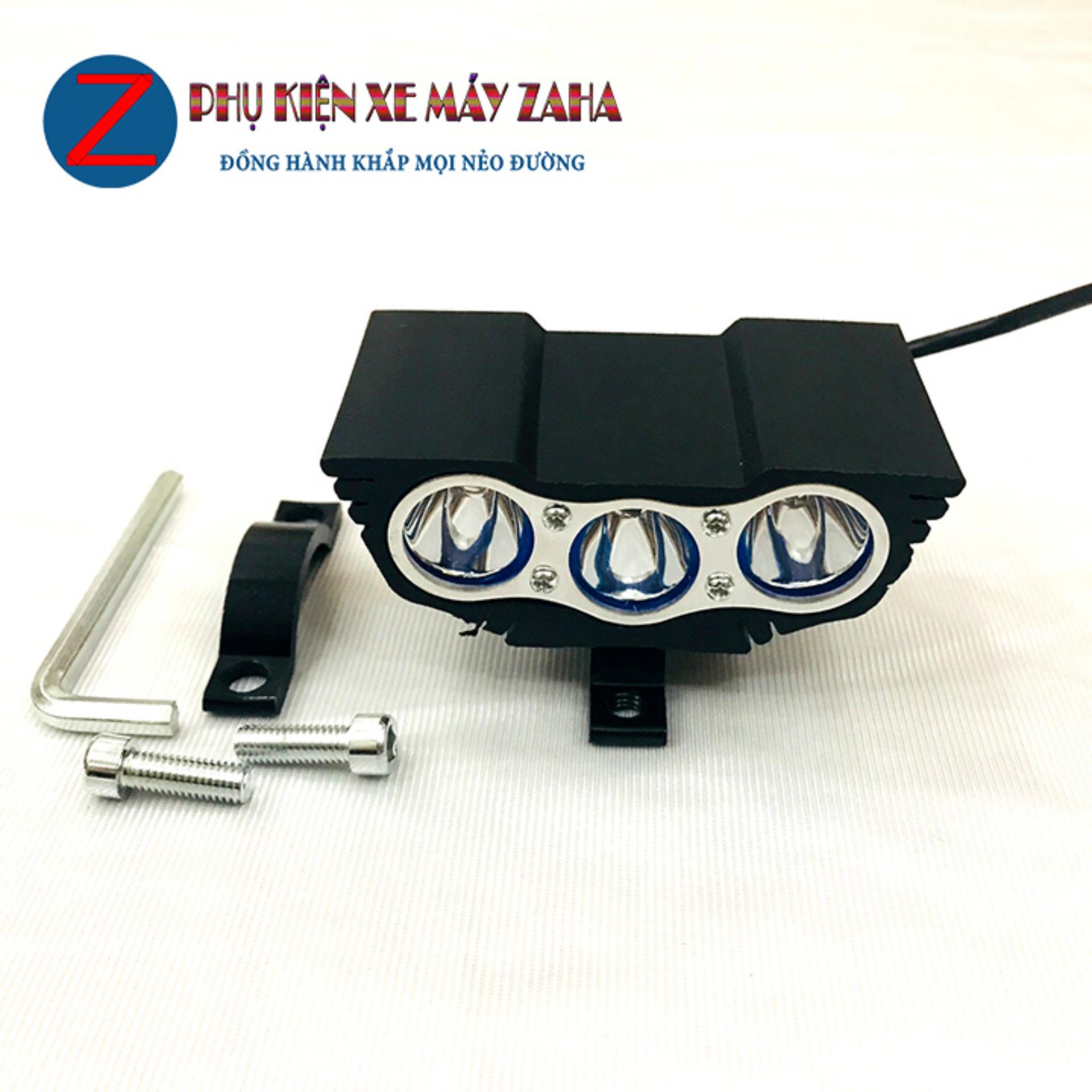 [HCM]Đèn pha led trợ sáng mắt cú x3 gắn xe máy