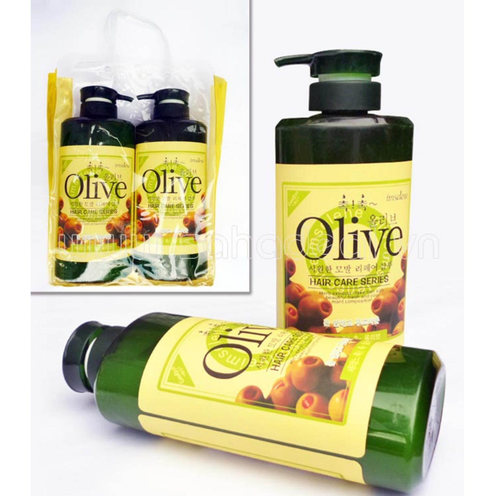 Cặp Dầu Gội Xả Olive 800ml