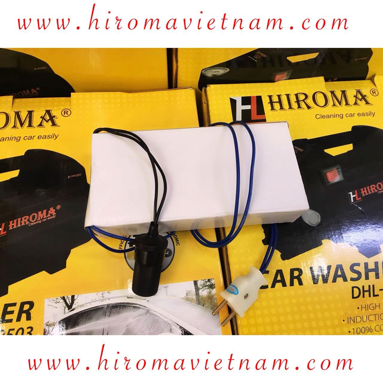 Chuyển điện 220v sang 12v dùng cho máy bơm lốp xe HIROMA