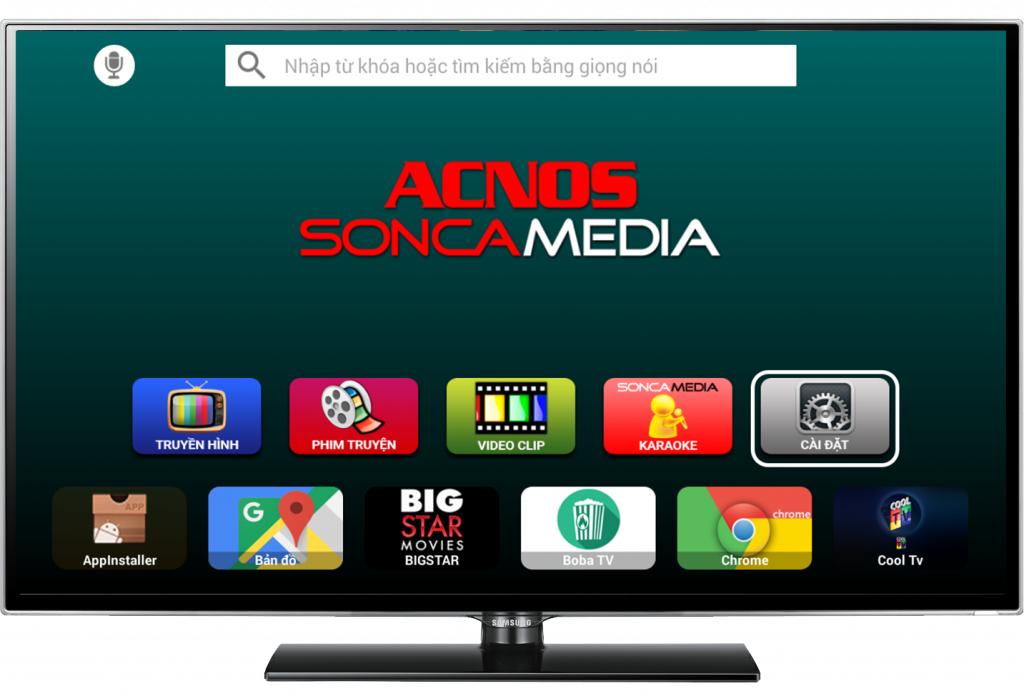 Đầu karaoke wifi Online - Offline Android Acnos KM8E (Tặng HDD 160GB)