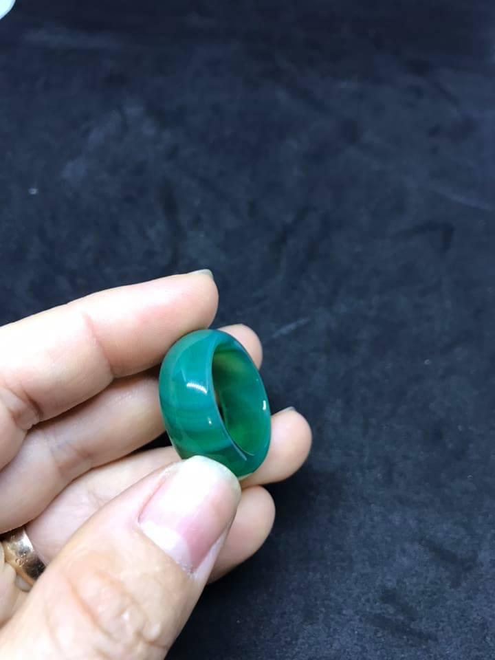 [HCM]NHẪN ĐÁ MÃ NÃO XANH