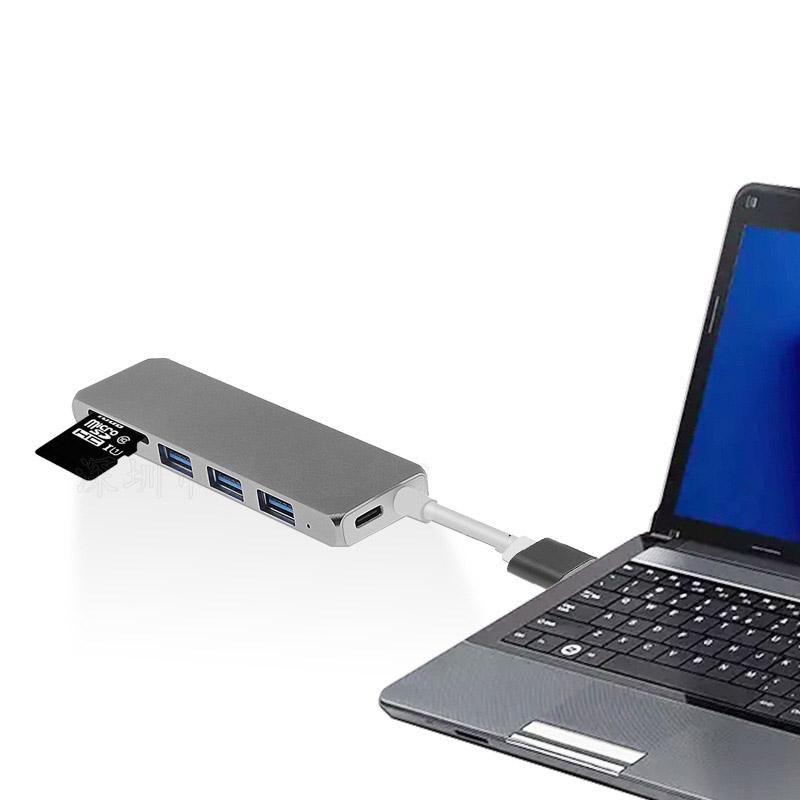Hub chuyển usd, đọc thẻ nhớ dây type C Macbook