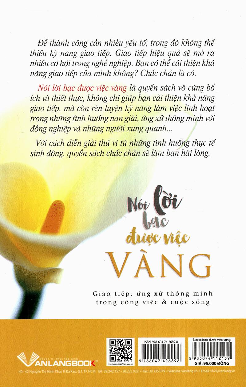 Nói Lời Bạc Được Việc Vàng