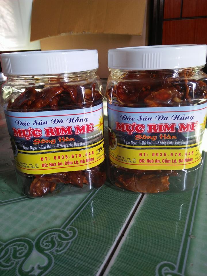 Combo 2 hũ mực rim me đặc sản đà nẵng loại 500g nguyên con ngon rẻ - date mới