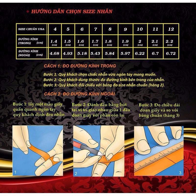 Nhẫn nam chữ cổ độc đáo 8mm