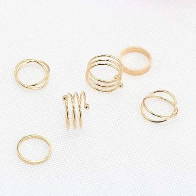 Combo 6 chiếc nhẫn đa phong cách