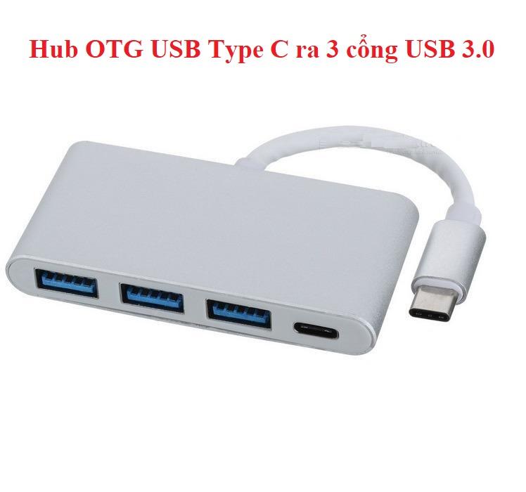 Hub OTG USB Type C ra 3 cổng USB 3.0 chất lượng cao