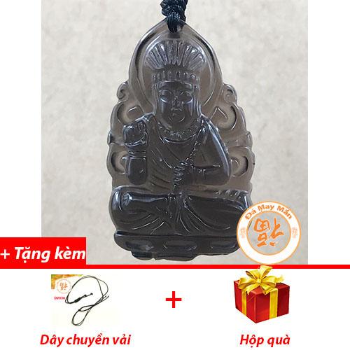 Mặt Dây Chuyền Phật Bản Mệnh Bất Động Minh Vương Thạch Anh Khói