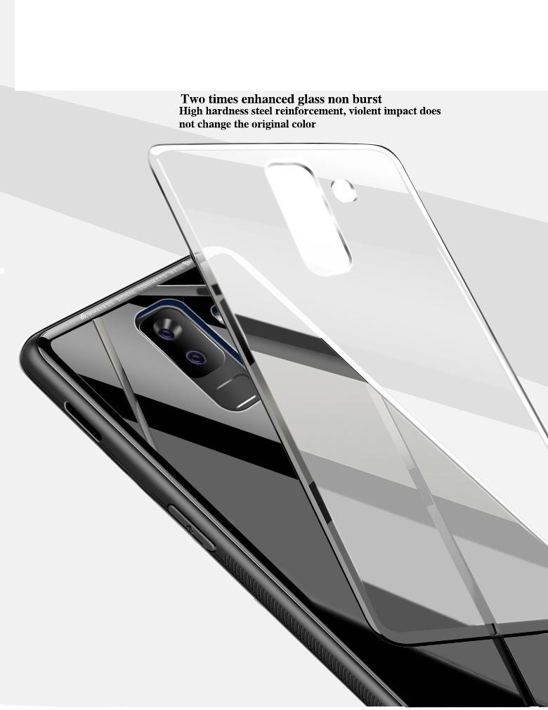 Ốp lưng kính cho Samsung Galaxy A6 Plus 2018