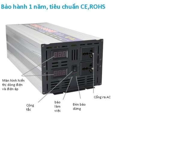 Kích điện sin chuẩn 6000w model ZX6000