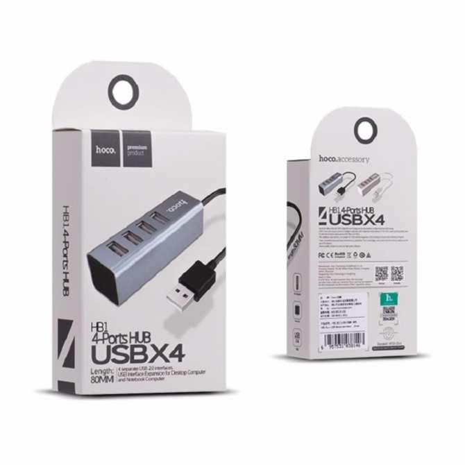 Bộ chia cổng USB Hoco HB1 - 4 cổng USB