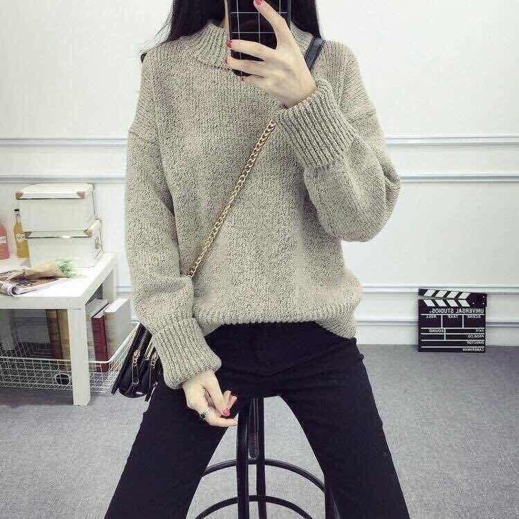Áo len tay lật