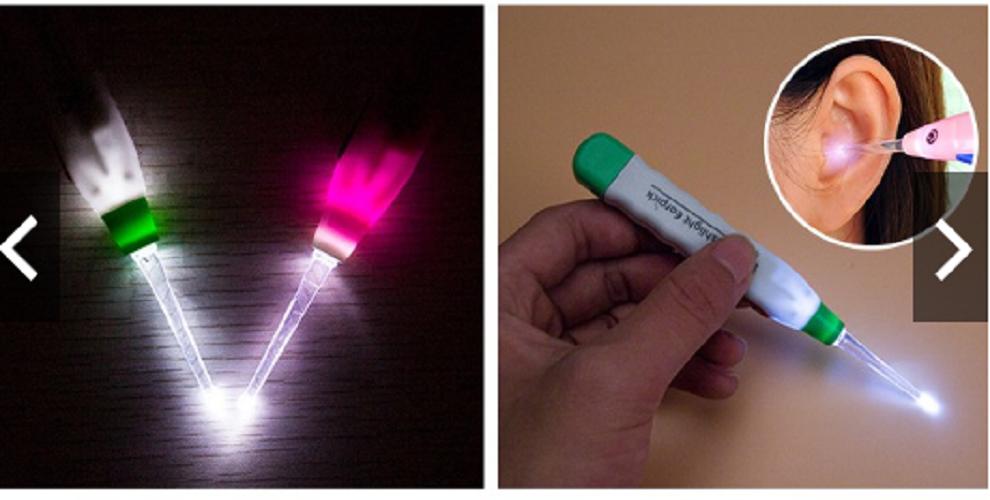 DỤNG CỤ LẤY RÁY TAI CÓ ĐÈN TRỢ SÁNG