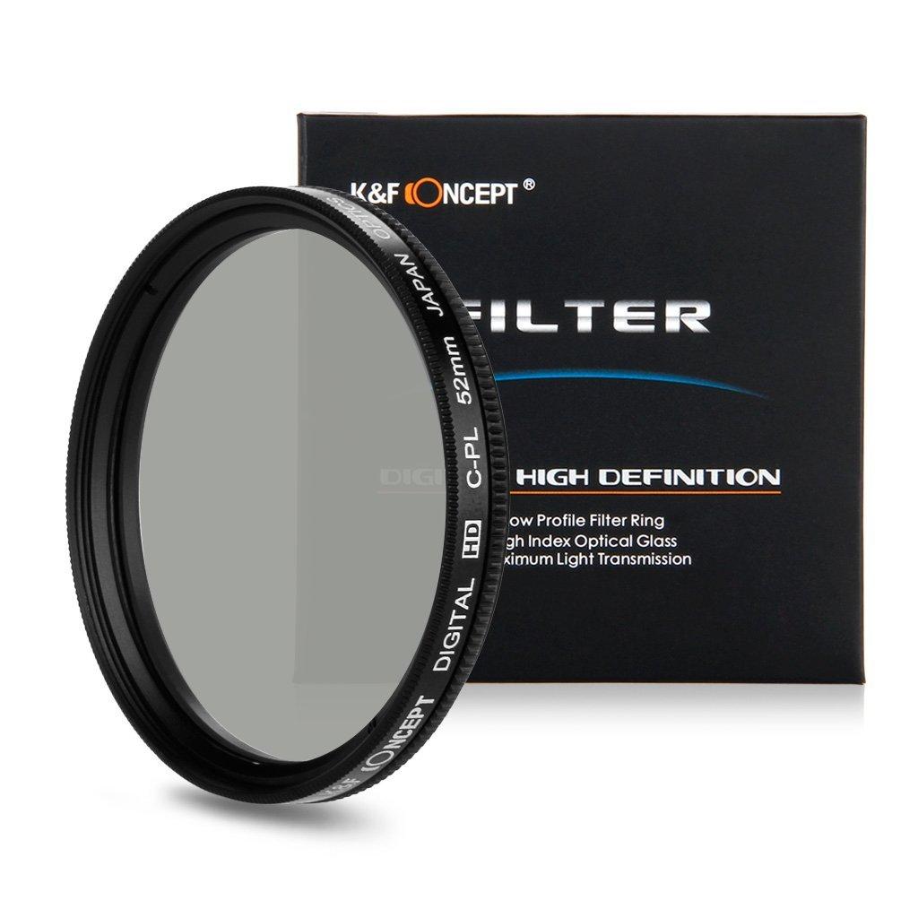Kính lọc Filter CPL 55mm  K&F Concept HD Circular Polarizing Slim CPL Filter