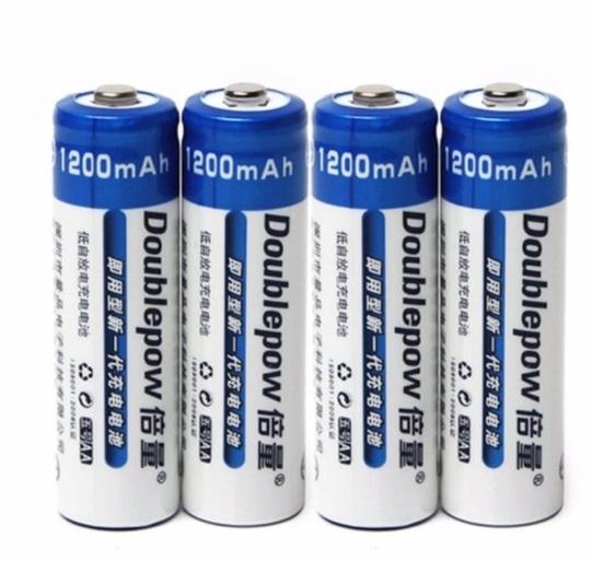 [HCM]Bộ 2 pin sạc  Double Pow AA 12V 1200mAh( Pin tiểu)