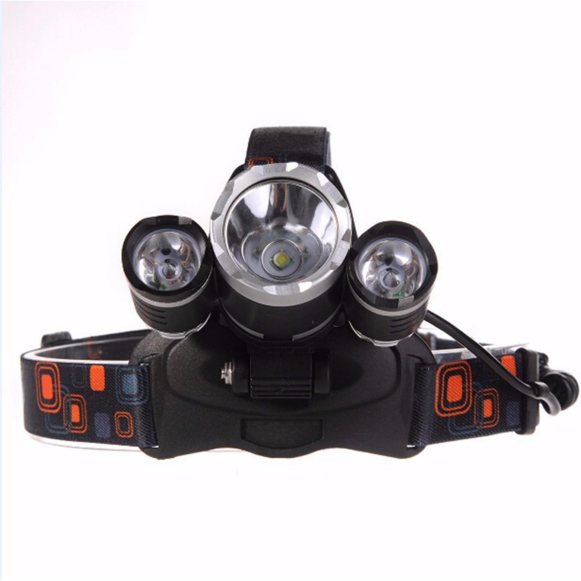 Đèn pin Led siêu sáng đội đầu 3 bóng