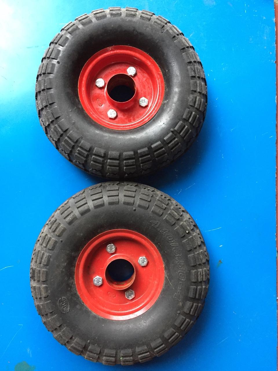 Bộ 2 bánh xe đường kính 250mm đỏ, bộ 2 bánh xe 250 béo tặng kèm 2 đôi bi siêu bền, bánh xe đẩy hàng
